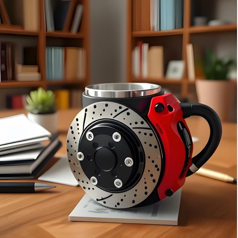 3D Painted Car Caliper Novelty Mug