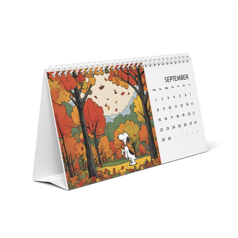 2025 Snoopy & Woodstock Desk Calendar