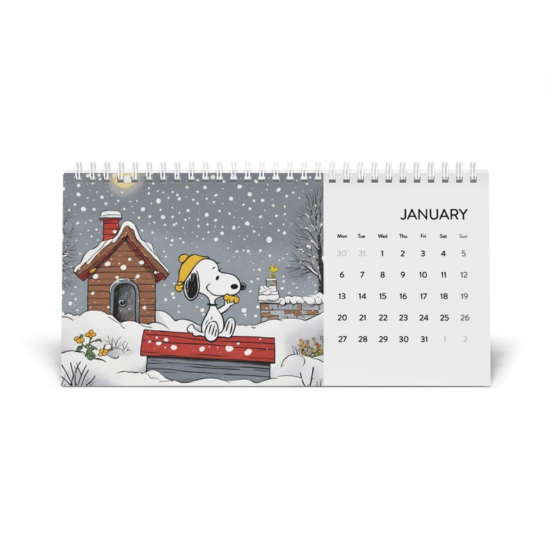2025 Snoopy & Woodstock Desk Calendar