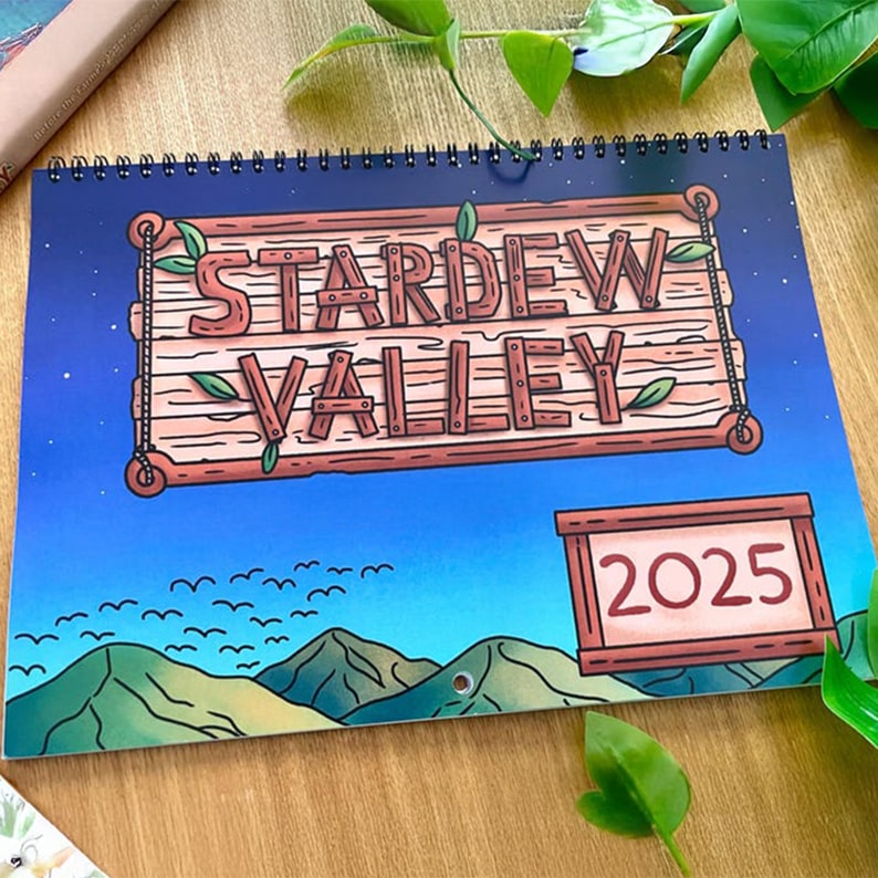2025 Stardew Valley Wall Calendar | 13 Original Artworks