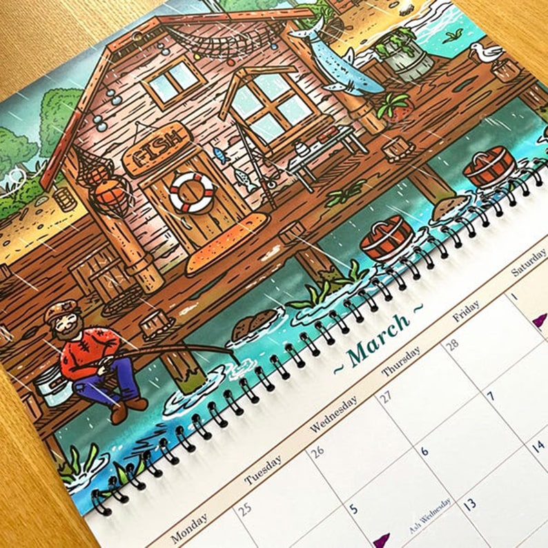 2025 Stardew Valley Wall Calendar | 13 Original Artworks