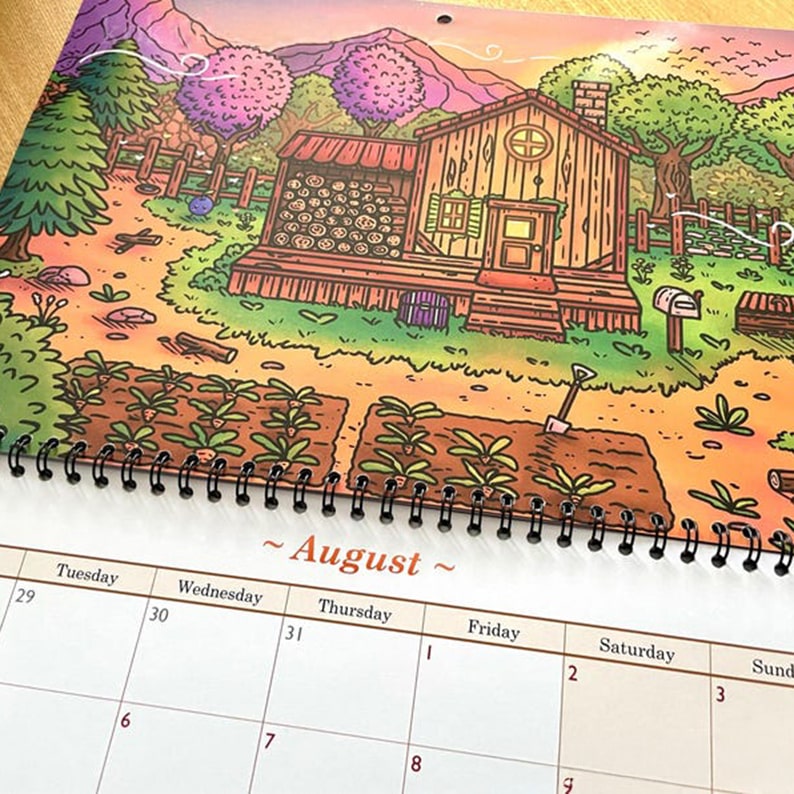2025 Stardew Valley Wall Calendar | 13 Original Artworks