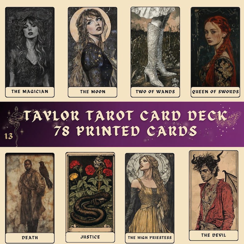 Taylor Swift Tarot Card Deck (78 Cards)