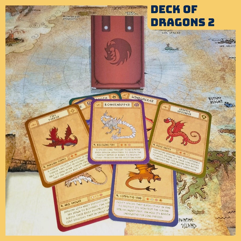 HTTYD Deck of Dragons (All Dragons Collectible Card Set from How to Train Your Dragon)