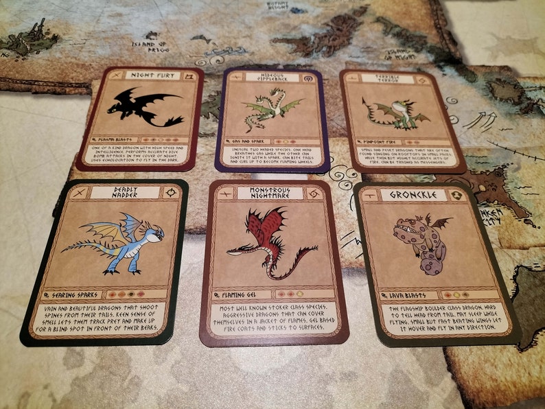 HTTYD Deck of Dragons (All Dragons Collectible Card Set from How to Train Your Dragon)