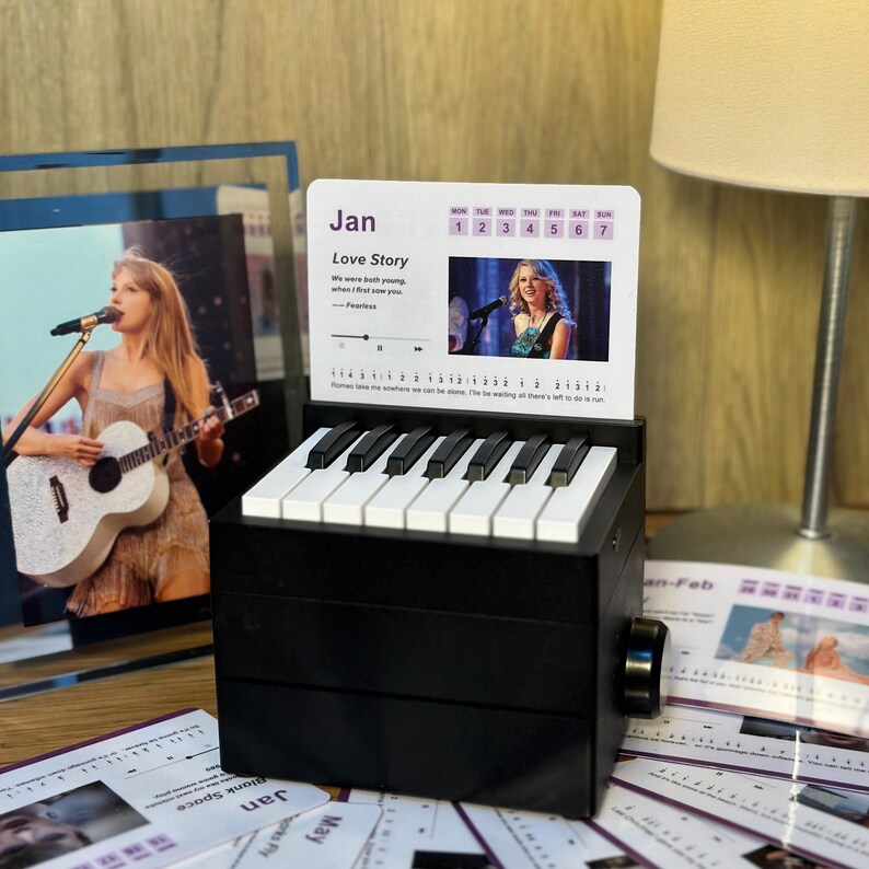Taylor Swift Piano Calendar 2024 with Music Sheets - CollectibleJoy