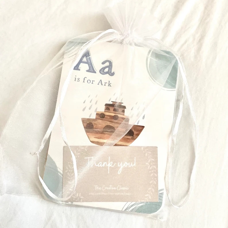 Scripture Alphabet Flash Cards - ABC Preschool Cards Set - CollectibleJoy
