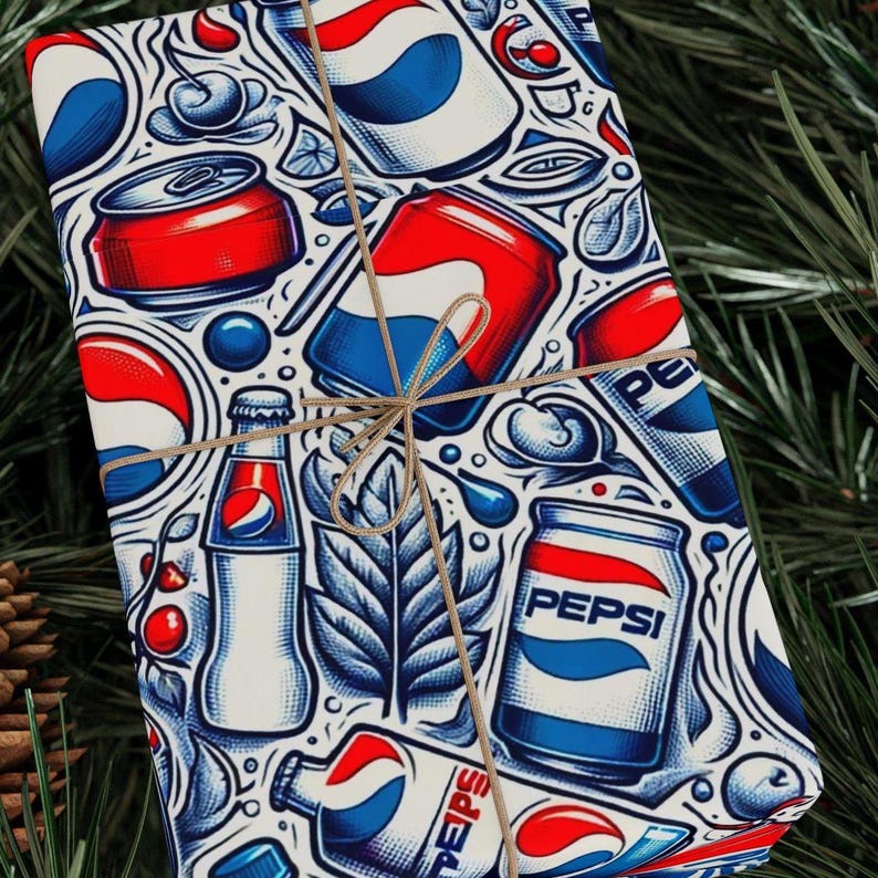 Pepsi-Themed Wrapping Paper