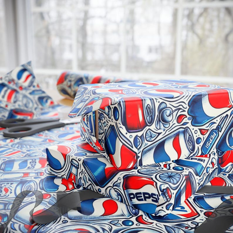 Pepsi-Themed Wrapping Paper