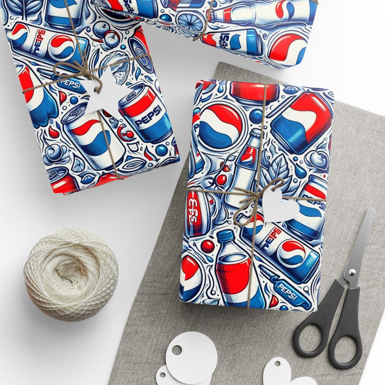 Pepsi-Themed Wrapping Paper