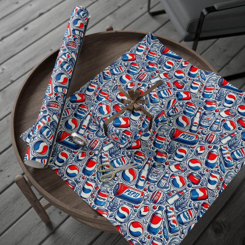 Pepsi-Themed Wrapping Paper