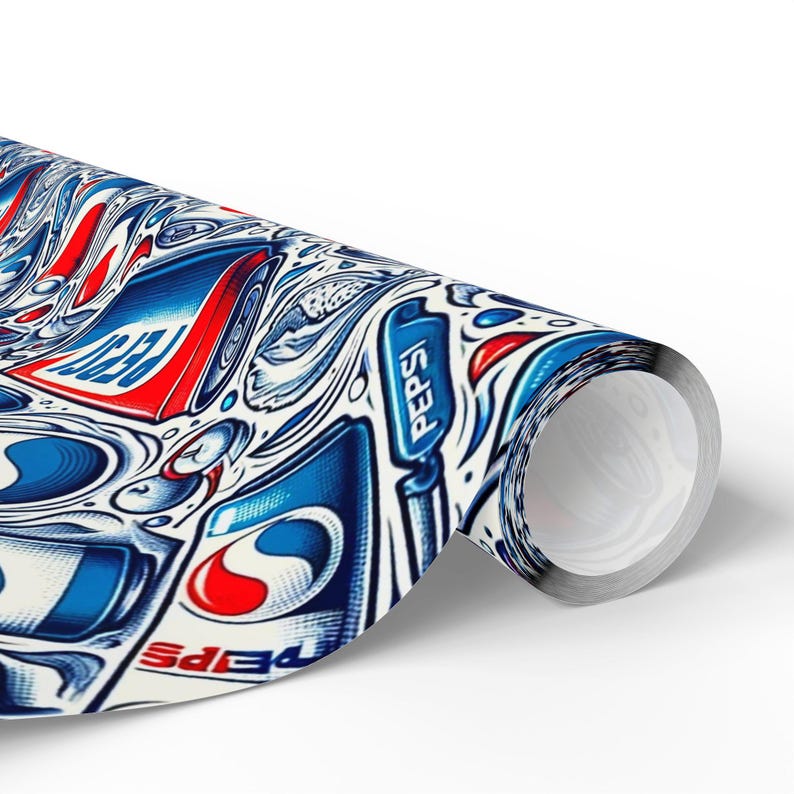 Pepsi-Themed Wrapping Paper