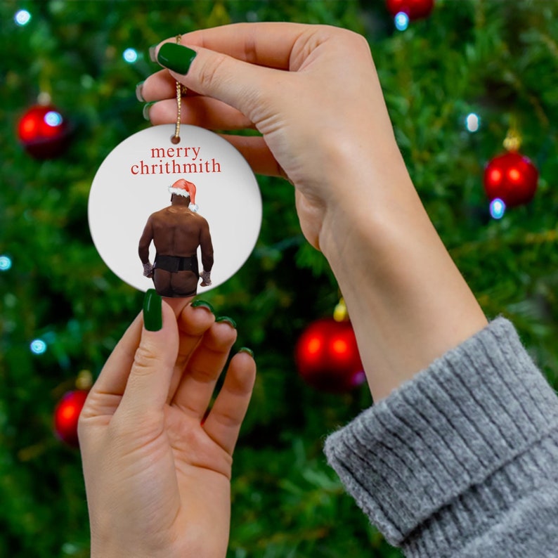 Tyson Butt Funny Christmas Ornament
