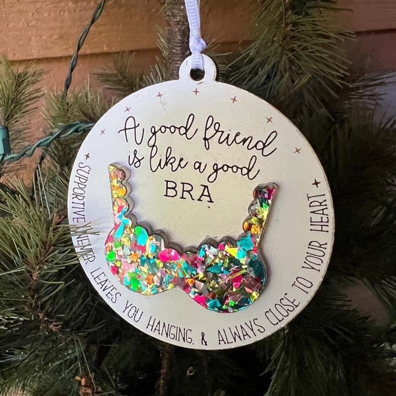 Funny Friendship Christmas Ornament