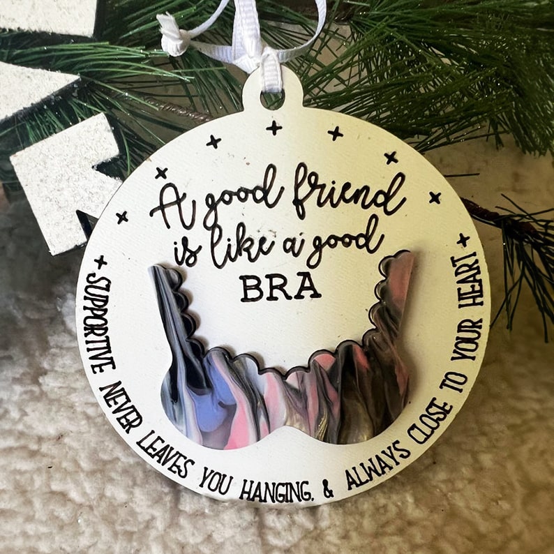 Funny Friendship Christmas Ornament