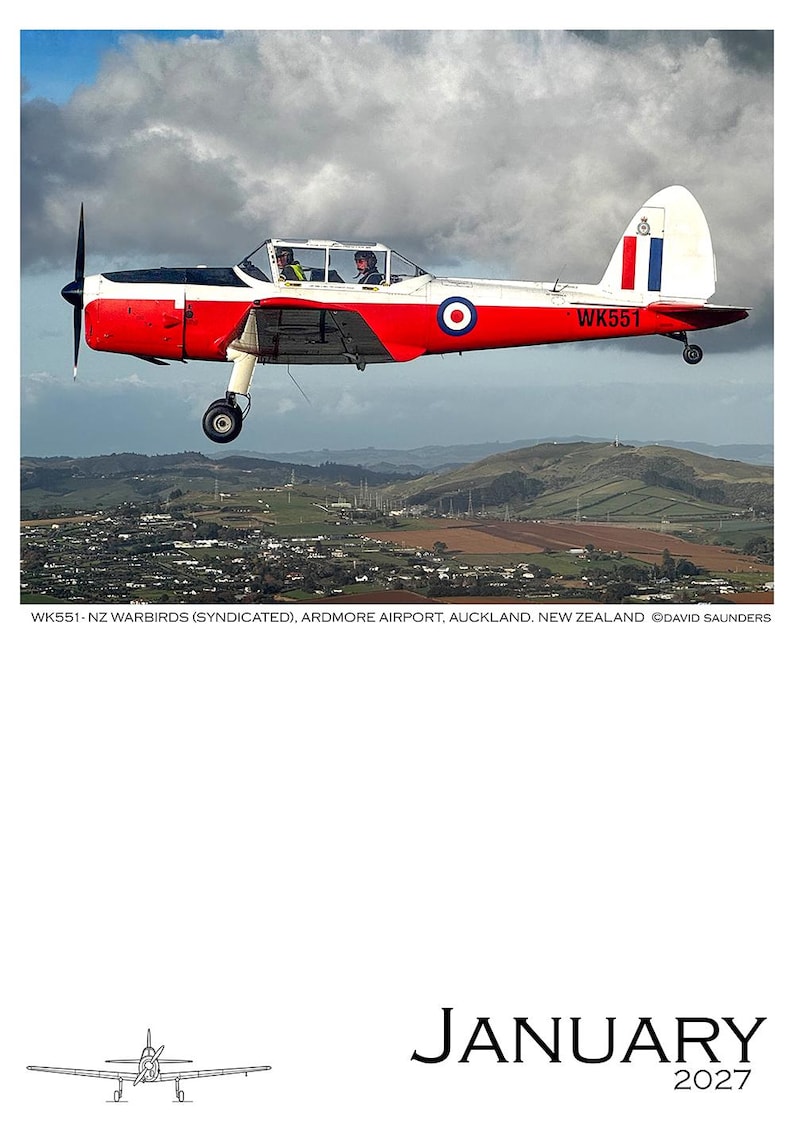 DHC-1 Chipmunk Calendar 2027