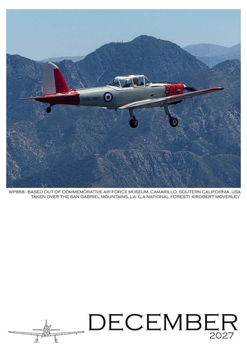 DHC-1 Chipmunk Calendar 2027