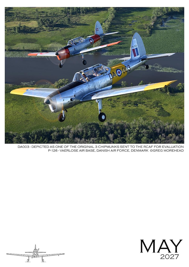 DHC-1 Chipmunk Calendar 2027