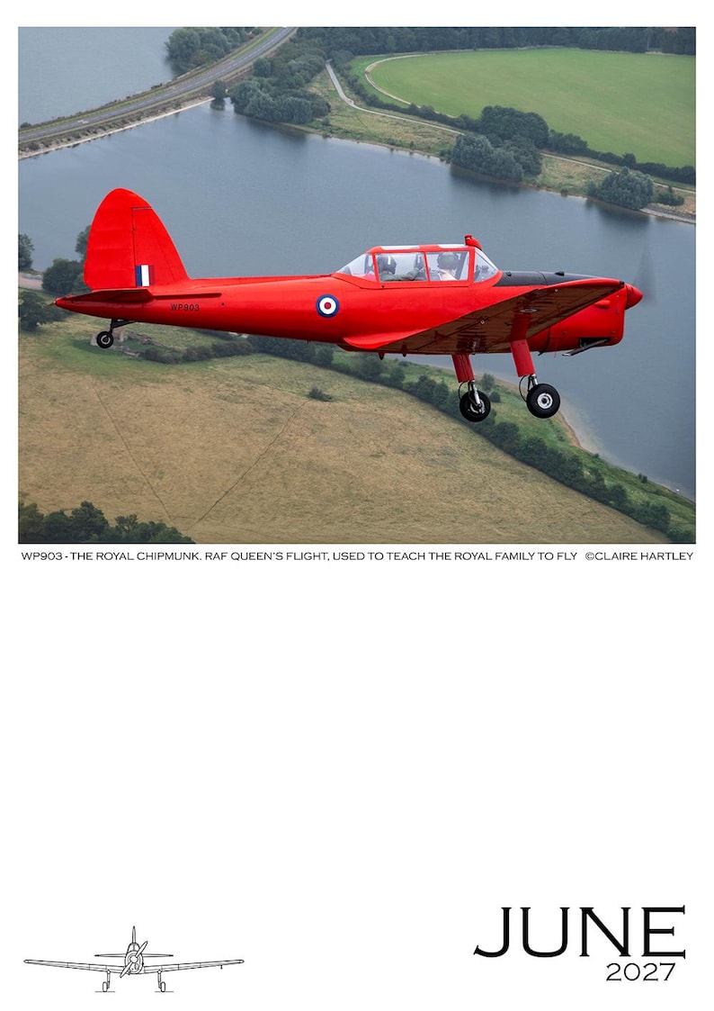 DHC-1 Chipmunk Calendar 2027