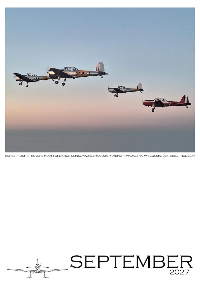 DHC-1 Chipmunk Calendar 2027