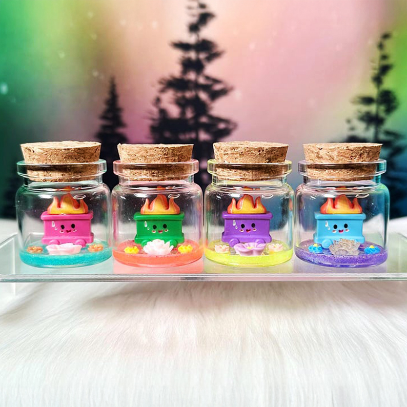 Mini Dumpster Fire Desk Buddies Gag Office Gift