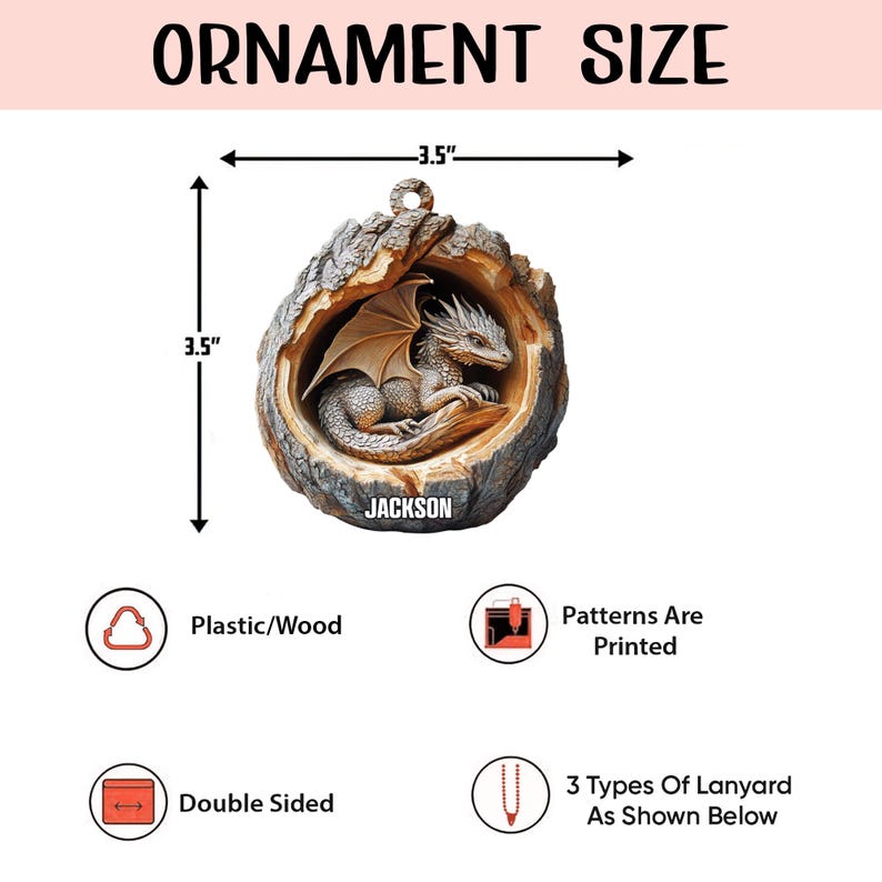 Dragon Ornament for DND Lovers