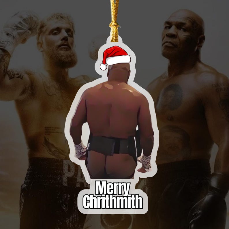 Tyson Butt Funny Christmas Ornament