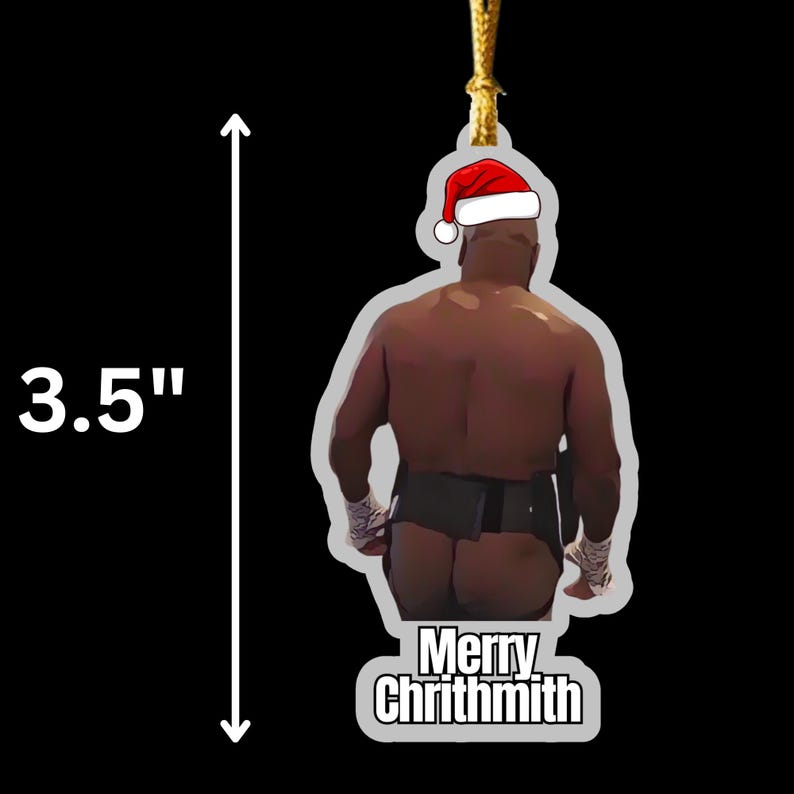 Tyson Butt Funny Christmas Ornament