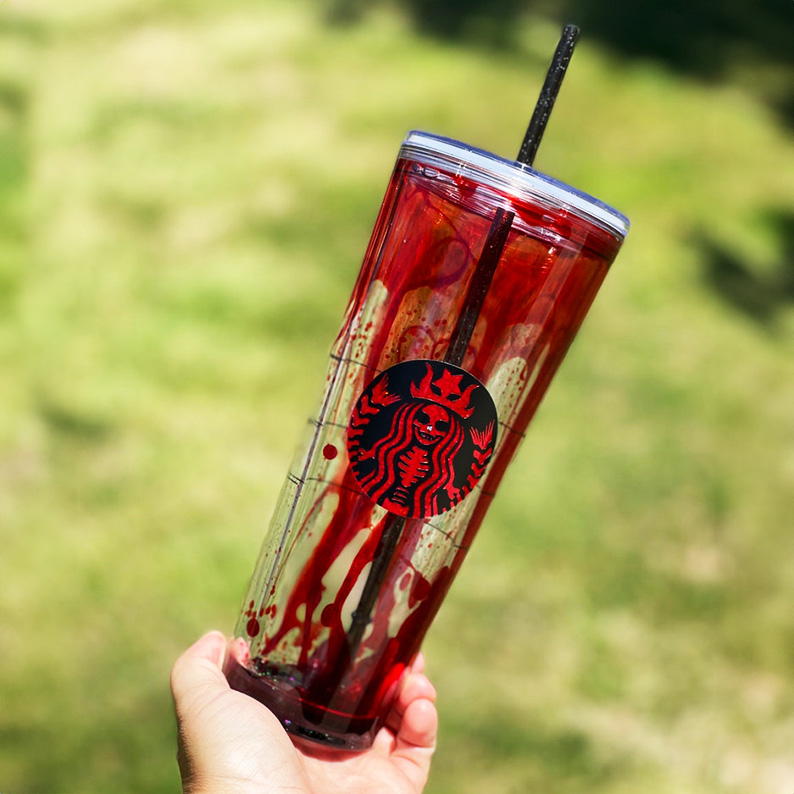 lood Drip Halloween Tumbler
