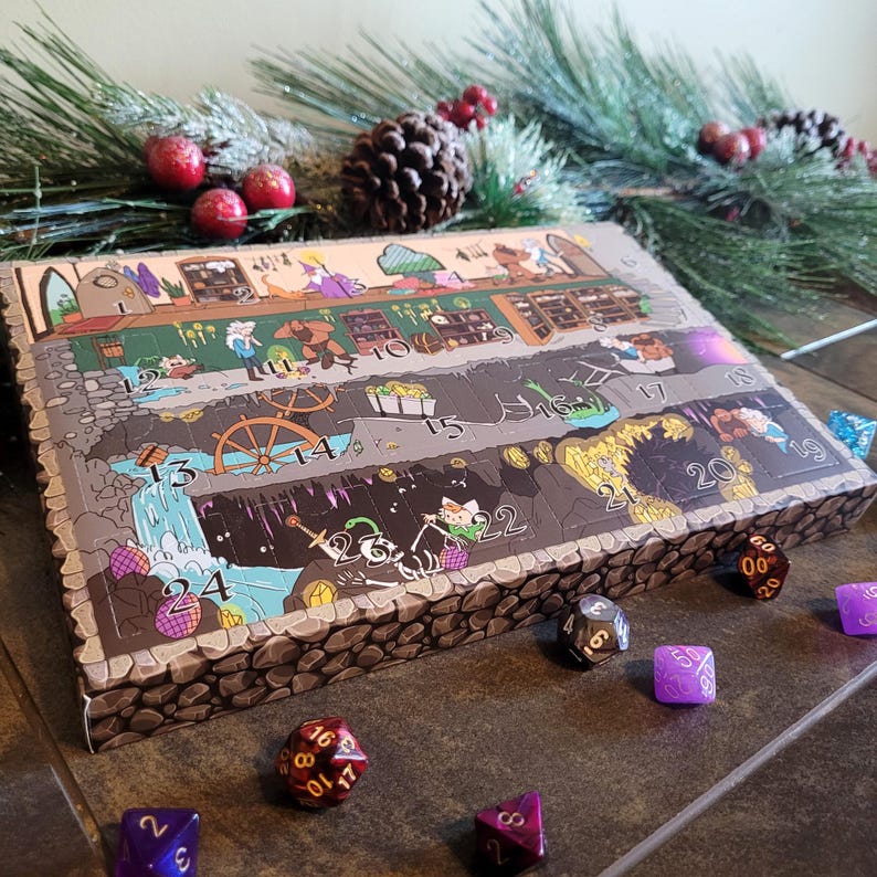 DnD Advent Calendar Full of Dice