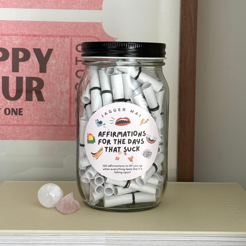 Silly Affirmation Jar For The Days That Suck