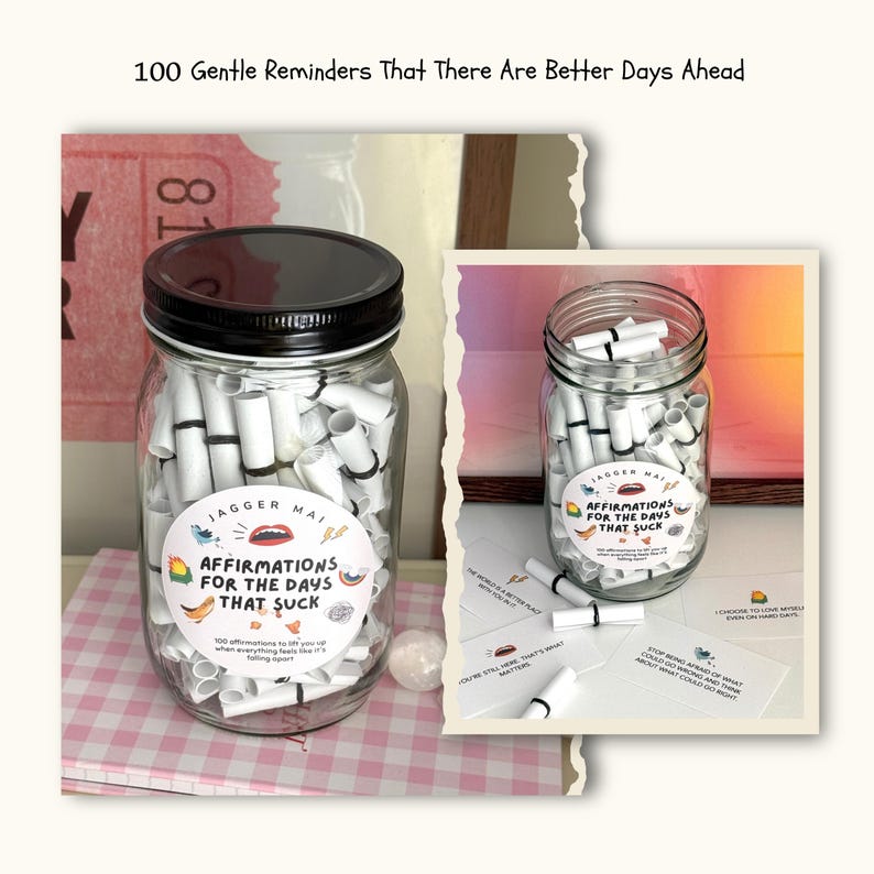 Silly Affirmation Jar For The Days That Suck