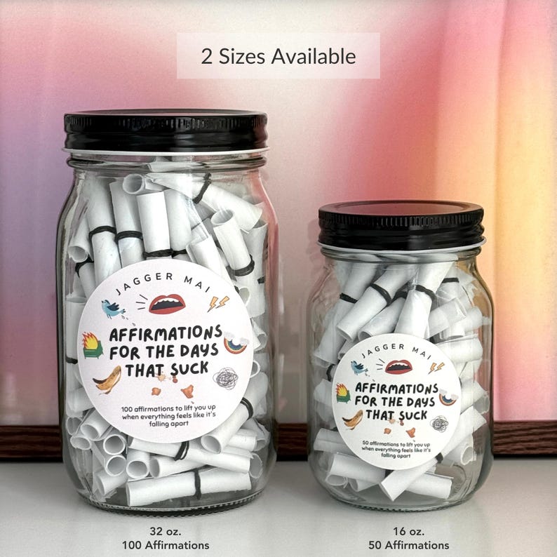 Silly Affirmation Jar For The Days That Suck