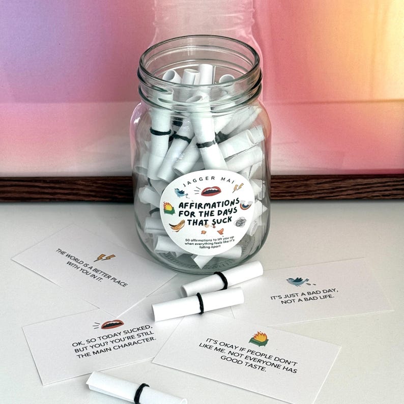 Silly Affirmation Jar For The Days That Suck