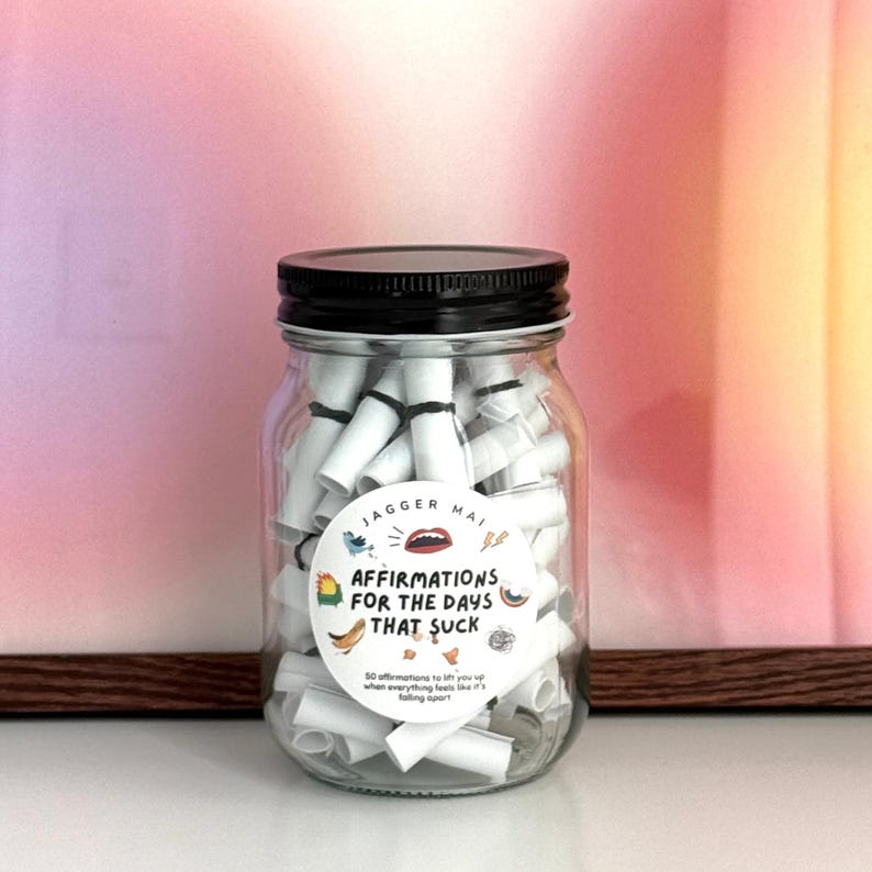 Silly Affirmation Jar For The Days That Suck