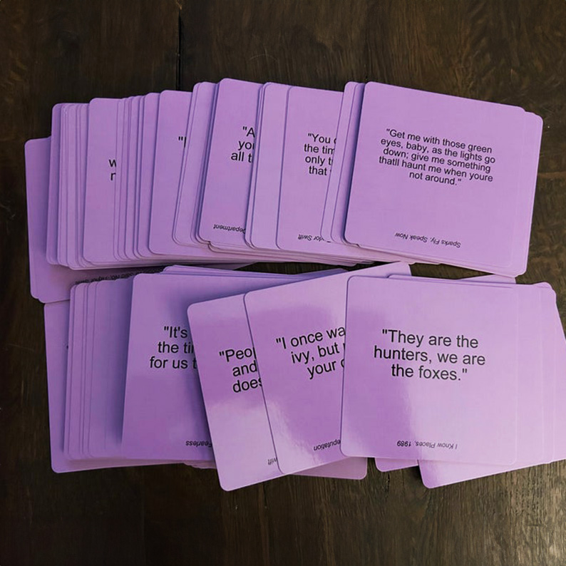 Swiftie Lyric Challenge Card Game (Incl. TTPD)
