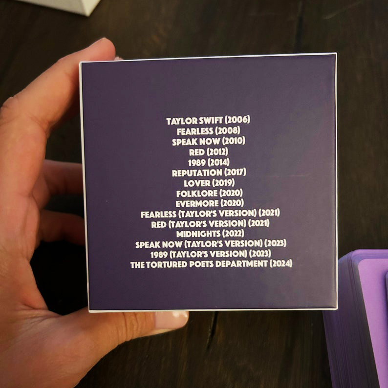 Swiftie Lyric Challenge Card Game (Incl. TTPD)