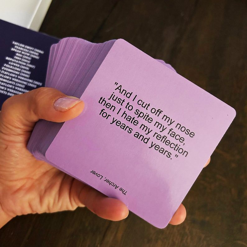 Swiftie Lyric Challenge Card Game (Incl. TTPD)