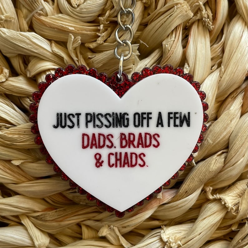 Taylor Lyrics Quote Heart Keychain