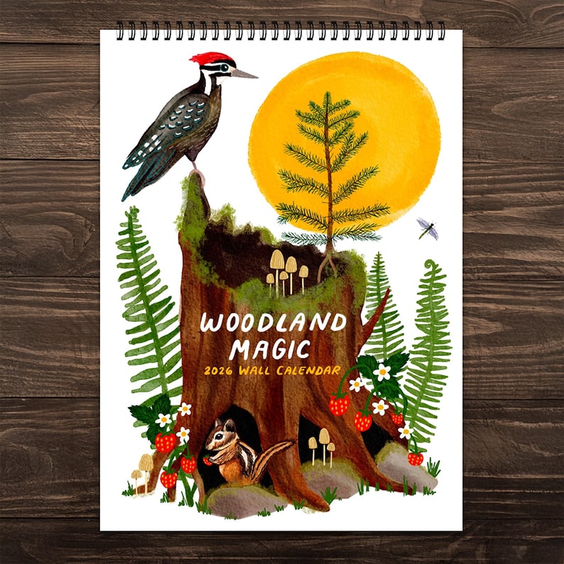 2026 Woodland Magic Wall Calendar