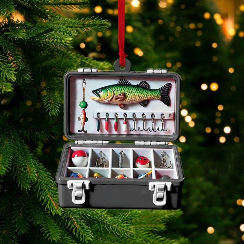 Fishing Tackle Box 2D Flat Ornament