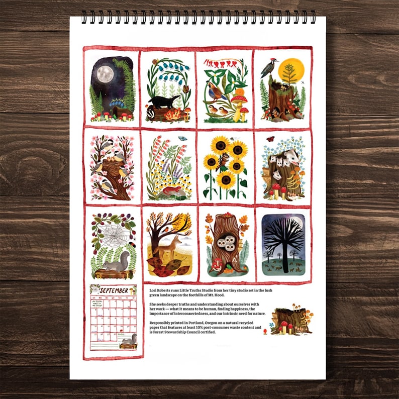 2026 Woodland Magic Wall Calendar