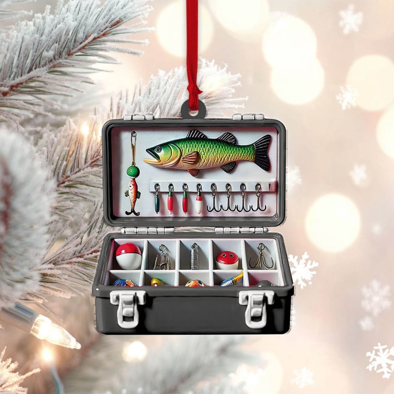 Fishing Tackle Box 2D Flat Ornament