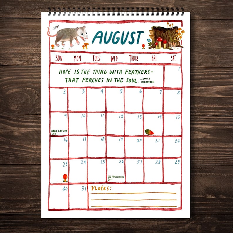 2026 Woodland Magic Wall Calendar