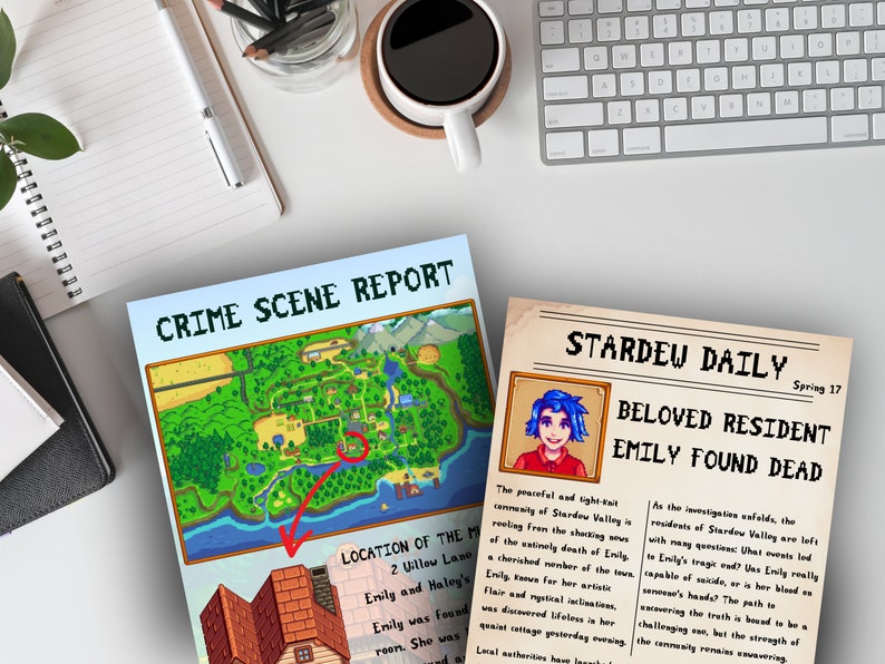 Stardew Valley Murder Mystery Tabletop Game