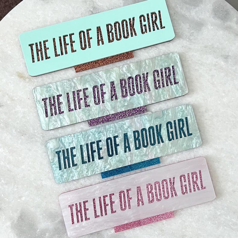 The Life of a Book Girl Bookshelf Sign