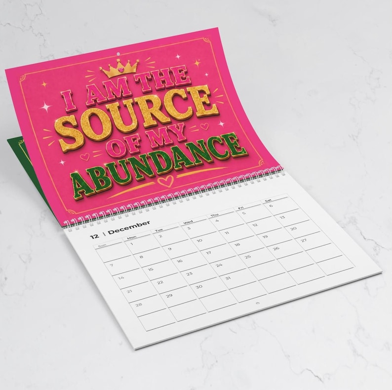 2027 Rich B!tch Money Affirmations Calendar