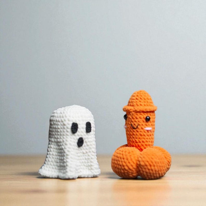 Surprise Halloweenie Ghost Friend Crochet Gift