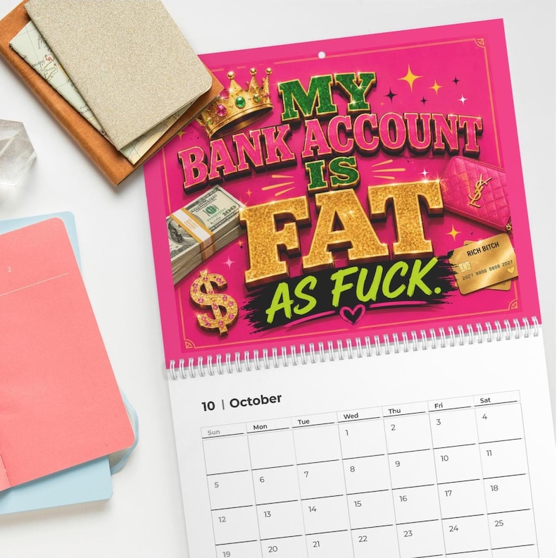 2027 Rich B!tch Money Affirmations Calendar