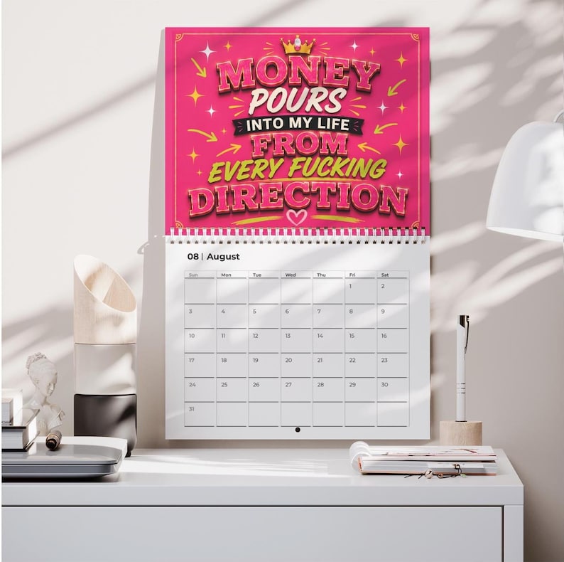 2027 Rich B!tch Money Affirmations Calendar